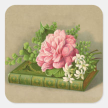 Vintage Floral Peony Book Elegante