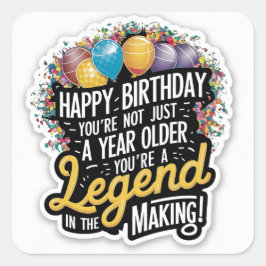 Adesivo Quadrado Vintage: Idade para Perfecção