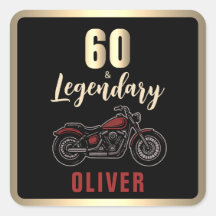 Vintage Motorcycle 60th Birthday Bike Party