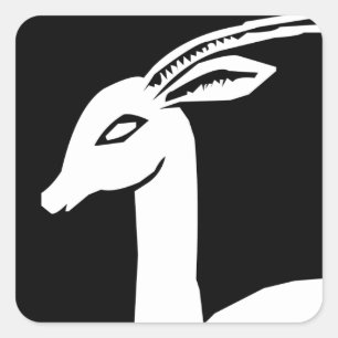 Adesivo Quadrado Vintage Reindeer