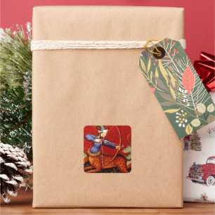 Adesivo Quadrado Vintage Sagittarius