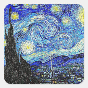 Adesivo Quadrado Vintage Sky Night Starry Night Wham-O Frisbee