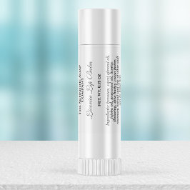 Adesivo Quadrado Vintage style lip balm tube label - white