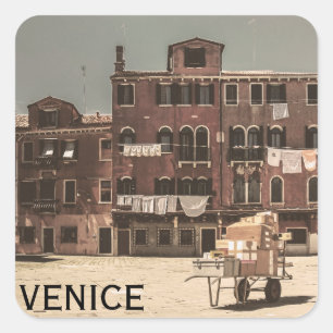 Adesivo Quadrado Vintage Venice