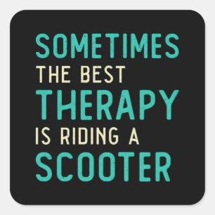 Adesivo Quadrado Vintagem do driver de melhor terapia com dublagem