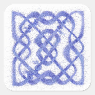 Adesivo Quadrado VIOLET CELTIC KNOT Large Square Stickers