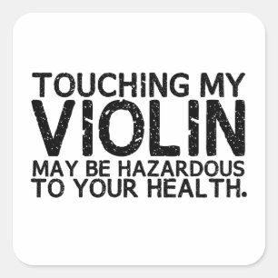 Adesivo Quadrado Violin Hazard