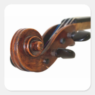 Adesivo Quadrado Violin Scroll