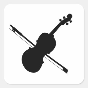 Adesivo Quadrado Violin Sticker