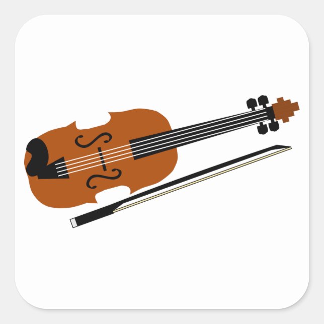 Adesivo Quadrado Violino (Frente)
