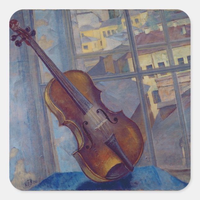 Adesivo Quadrado Violino, 1918 (Frente)