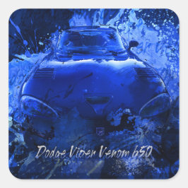 Adesivo Quadrado Viper Dodge 650