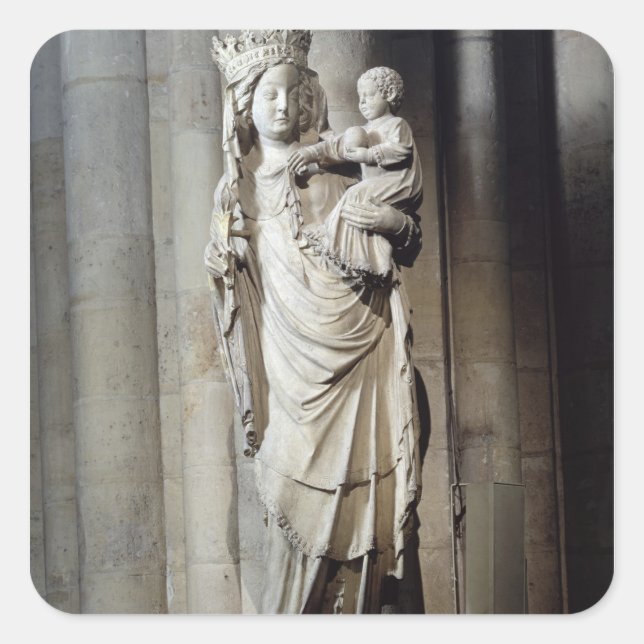 Adesivo Quadrado Virgem e Criança, conhecida como Notre-Dame de Par (Frente)