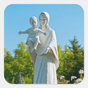 Adesivo Quadrado Virgem Maria e Menino Jesus em Remagen