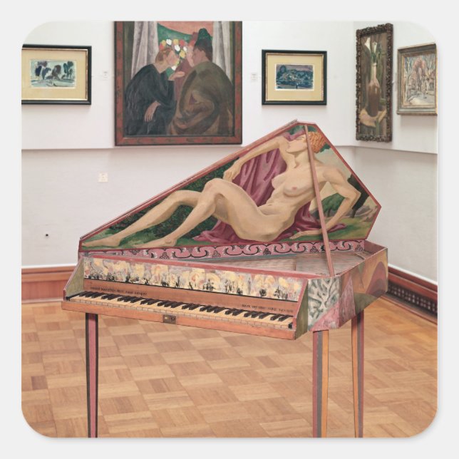 Adesivo Quadrado Virginals, pintados pela fritada de Roger (Frente)