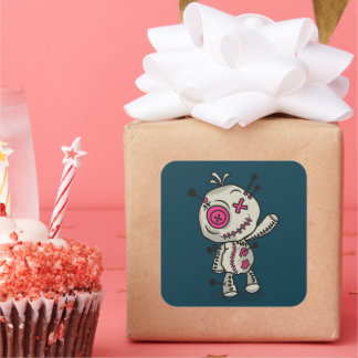 Adesivo Quadrado Vírgulas quadradas do Voodoo