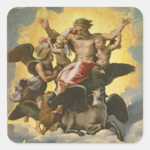 Adesivo Quadrado Visão de Ezekiel, c.1518
