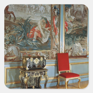 Adesivo Quadrado Visão do interior do terceiro stateroom