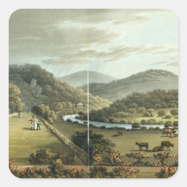 Adesivo Quadrado Visão Geral das Fronteiras Sul e Leste (Frente)