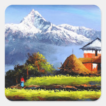 Visão Panorâmica Da Bela Montanha Everest