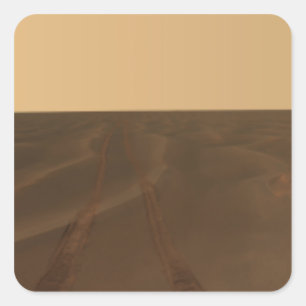 Adesivo Quadrado Visão panorâmica das planícies de Meridiani