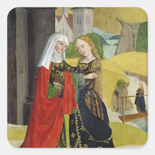 Adesivo Quadrado Visitação do altar da abóbada, 1499