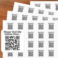 Visite meu Design de código QR da Loja Online