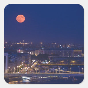 Adesivo Quadrado Vista da Bacia dos Pescadores ao lado de Matyas