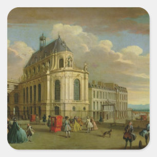 Adesivo Quadrado Vista da capela do castelo de