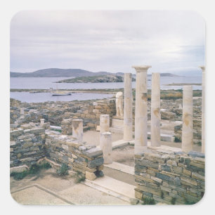 Adesivo Quadrado Vista da casa de Cleopatra