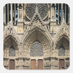 Adesivo Quadrado Vista da fachada, 13o-14o século