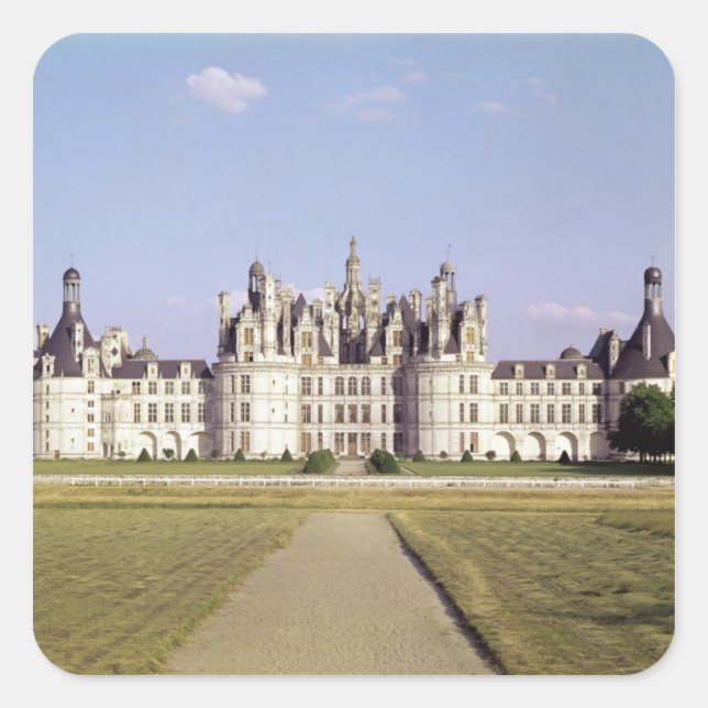 Adesivo Quadrado Vista da fachada noroeste, 1519-46 (Frente)