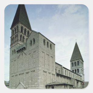 Adesivo Quadrado Vista da fachada ocidental, 10o-11o século