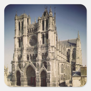 Adesivo Quadrado Vista da fachada ocidental, c.1220-70