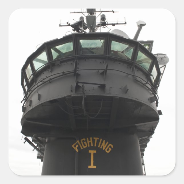 Adesivo Quadrado Vista da parte frontal da superstrutura (Frente)