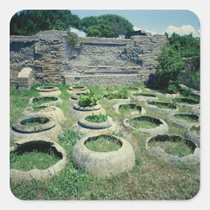 Adesivo Quadrado Vista das lojas