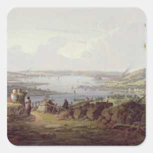 Adesivo Quadrado Vista de Greenock, Scotland