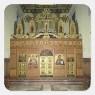 Adesivo Quadrado Vista do Iconostasis, 1641 (foto) (veja 137901