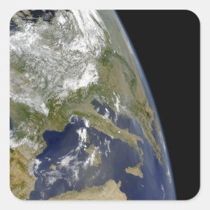 Adesivo Quadrado Vista do Mediterrâneo Ocidental