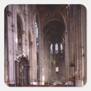 Adesivo Quadrado Vista do nave, 1578-1637