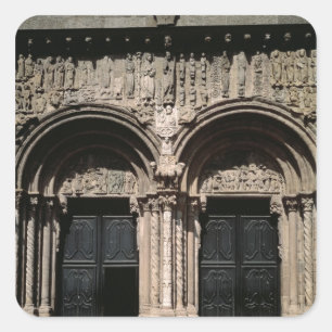 Adesivo Quadrado Vista do Portico de las Platerias