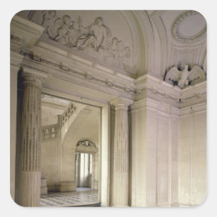 Adesivo Quadrado Vista do vestíbulo central, construída 1642-51