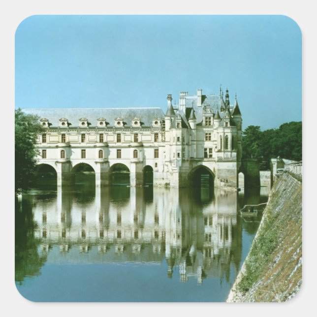 Adesivo Quadrado Vista exterior do Donjon (Frente)