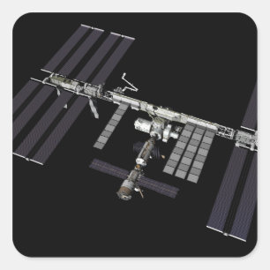 Adesivo Quadrado Vista gerada por computador 24