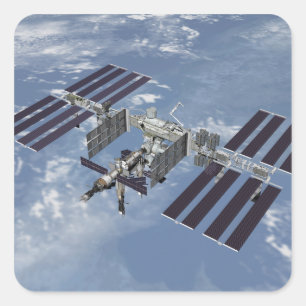 Adesivo Quadrado Vista gerada por computador 3