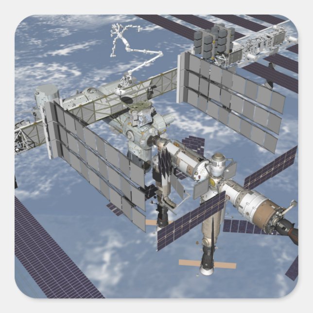 Adesivo Quadrado Vista gerada por computador 7 (Frente)