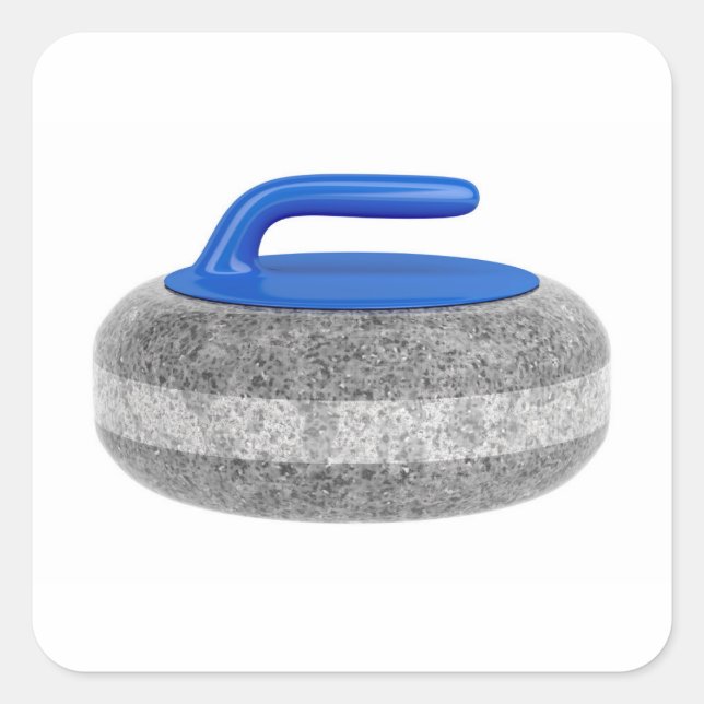 Adesivo Quadrado Vista lateral da pedra de enrolamento (Frente)