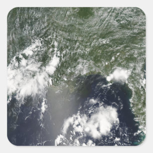 Adesivo Quadrado Vista satélite do Golfo do México