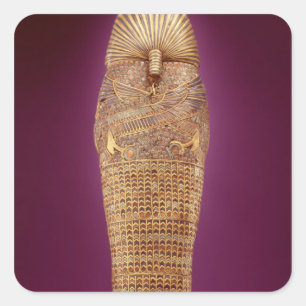 Adesivo Quadrado Vista traseira de um dos caixões canóticos