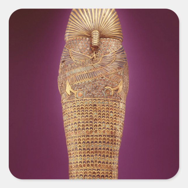 Adesivo Quadrado Vista traseira de um dos caixões canóticos (Frente)